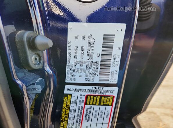 5TFLA5DB4NX001976 2022 TOYOTA TUNDRA Blue VIN կոդի պիտակի տեսք