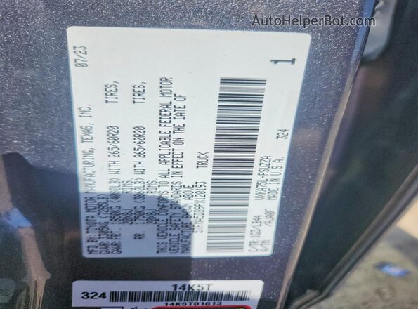 5TFMA5DB9PX120193 2023 TOYOTA TUNDRA Серый Вид подкапотного пространства