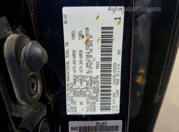5TFMC5DB6SX109798 2025 TOYOTA TUNDRA Black Widok komory silnika