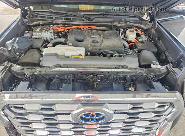 5TFMC5ECXRX007826 2024 TOYOTA TUNDRA Black Widok wnętrza z tyłu