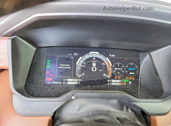 5TFMC5ECXRX007826 2024 TOYOTA TUNDRA Black Widok zestawu wskaźników