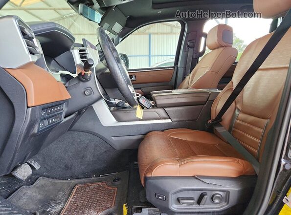 5TFMC5ECXRX007826 2024 TOYOTA TUNDRA Black Widok wnętrza z przodu