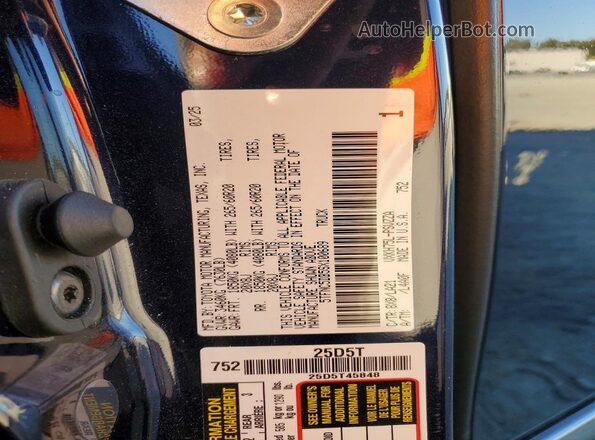 5TFNC5DB5SX100689 2025 TOYOTA TUNDRA Синий Вид наклейки с VIN-кодом