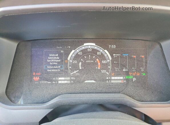 5TFNC5DB5SX100689 2025 TOYOTA TUNDRA Синий Вид щитка приборов