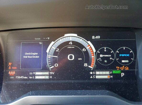 5TFNC5DB6RX052310 2024 TOYOTA TUNDRA Gray Սարքավորումների վահանակի տեսք