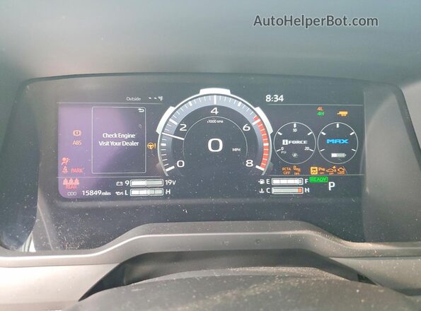 5TFPC5DBXSX087673 2025 TOYOTA TUNDRA Black Vista del cuadro de instrumentos