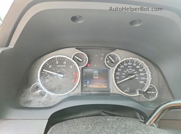 5TFRM5F13HX113596 2017 TOYOTA TUNDRA White Instrument cluster view