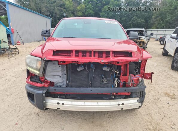 5TFRM5F17JX123067 2018 TOYOTA TUNDRA Red Front view
