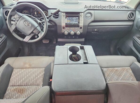 5TFRM5F17JX123067 2018 TOYOTA TUNDRA Red Dashboard view