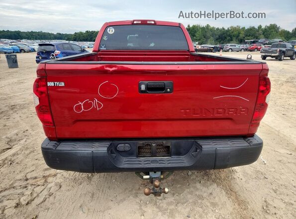 5TFRM5F17JX123067 2018 TOYOTA TUNDRA Red Rear view