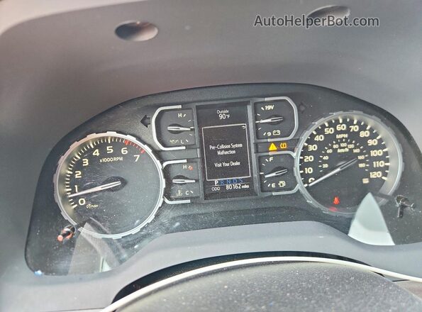5TFRM5F17KX137066 2019 TOYOTA TUNDRA Silver Widok zestawu wskaźników