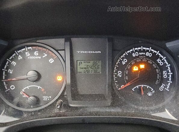 5TFRX5GN1HX084740 2017 TOYOTA TACOMA Белый Вид щитка приборов