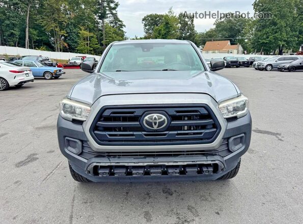 5TFRX5GNXKX149592 2019 TOYOTA TACOMA Silver უკანა ხედი