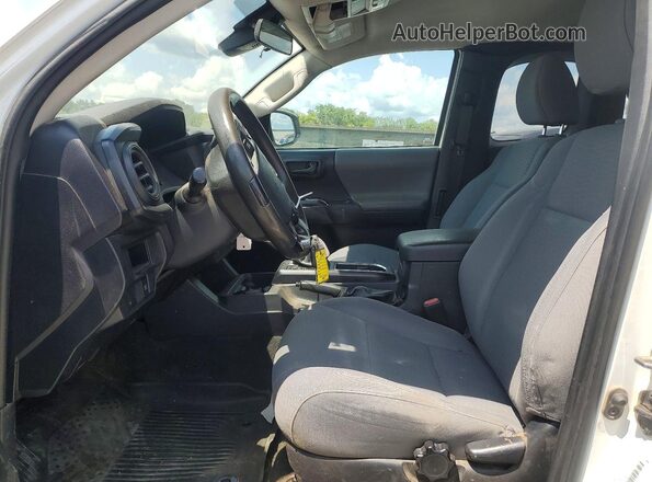 5TFSZ5AN1KX201373 2019 TOYOTA TACOMA White წინა სალონის ხედი
