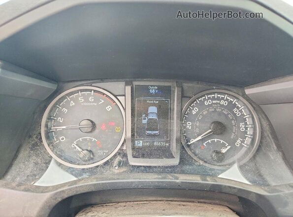 5TFSZ5AN2KX182977 2019 TOYOTA TACOMA Gray Вид щитка приладів