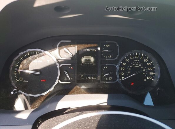 5TFUY5F10MX010595 2021 TOYOTA TUNDRA White Widok zestawu wskaźników