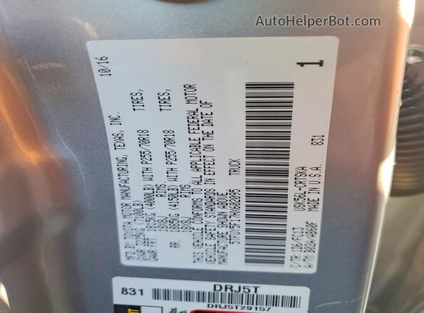5TFUY5F17HX602095 2017 TOYOTA TUNDRA Silver Widok komory silnika