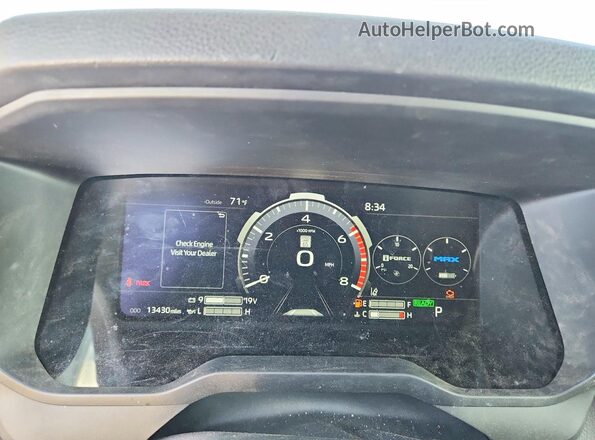 5TFWC5DB8RX051888 2024 TOYOTA TUNDRA White ხელსაწყოთა პანელის ხედი