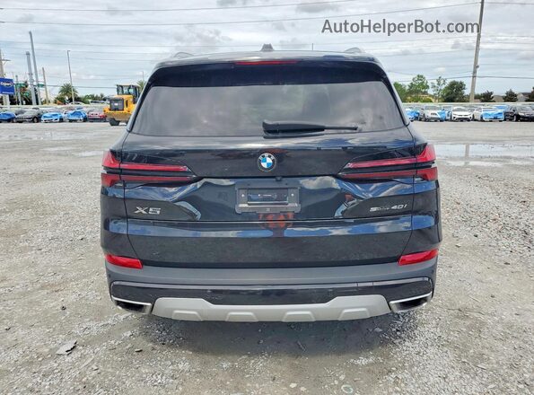5UX13EU01R9U34292 2024 BMW X5 Black Вид ззаду