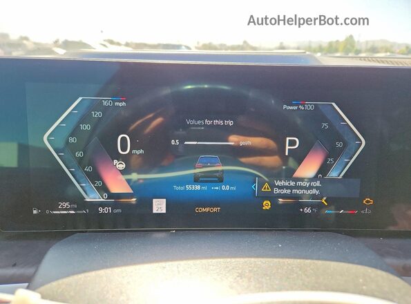 5UX23EM0XR9V13562 2024 BMW X7 Black Вид щитка приладів