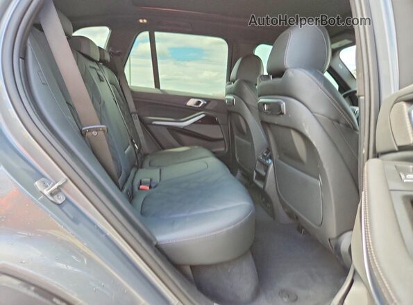 5UX23EU01R9V13157 2024 BMW X5 Silver Widok wnętrza z tyłu
