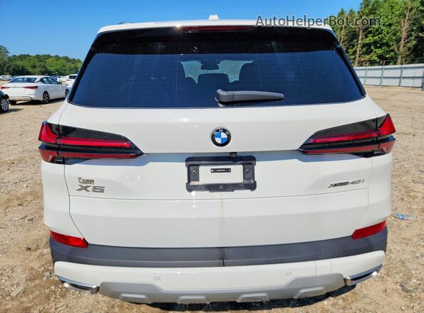 5UX23EU01R9V50791 2024 BMW X5 White Հետևի տեսք