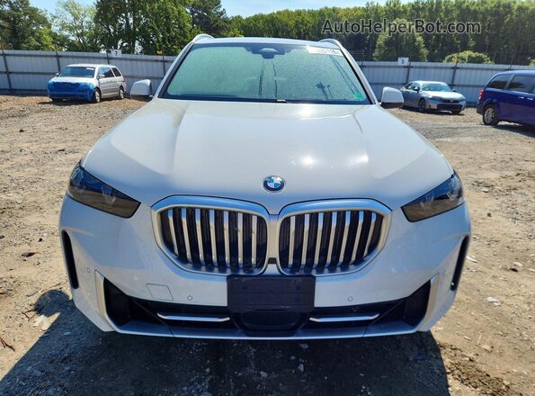 5UX23EU01R9V50791 2024 BMW X5 White Դիմացի տեսք