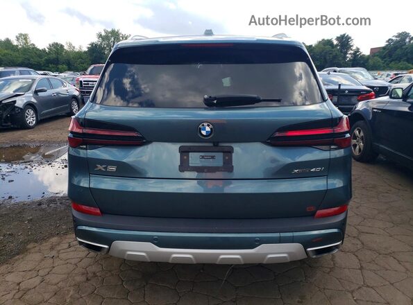 5UX23EU01S9W74128 2025 BMW X5 Blue Rear view