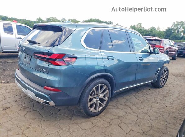 5UX23EU01S9W74128 2025 BMW X5 Blue Rear right