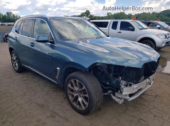 5UX23EU01S9W74128 2025 BMW X5 Blue Front right