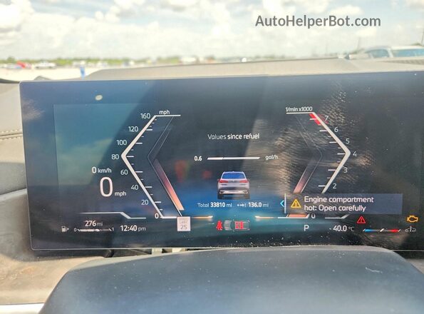 5UX23EU01S9Z42899 2025 BMW X5 Silver Սարքավորումների վահանակի տեսք