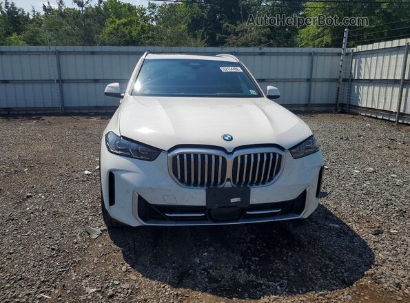 5UX23EU02R9V02653 2024 BMW X5 White Front view