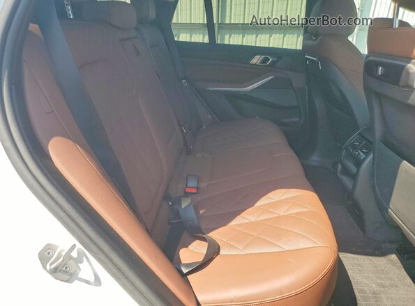 5UX23EU02R9V02653 2024 BMW X5 White Rear interior view