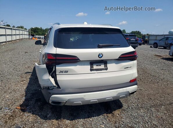 5UX23EU02R9V02653 2024 BMW X5 White Rear view