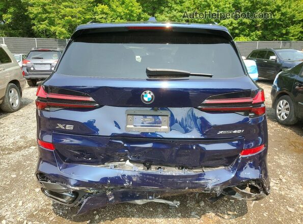 5UX23EU03R9U22178 2024 BMW X5 Синий Вид сзади