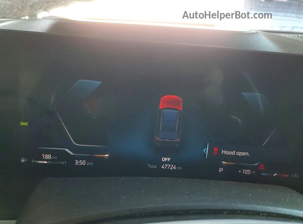5UX33EM00P9N44403 2023 BMW X7 Black Вид щитка приладів