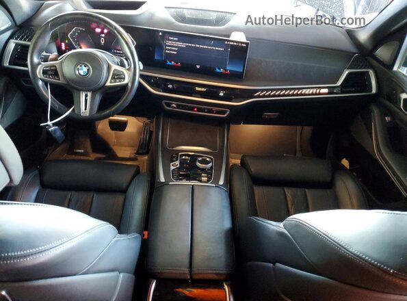 5UX33EM00P9N44403 2023 BMW X7 Black Вид панелі приладів