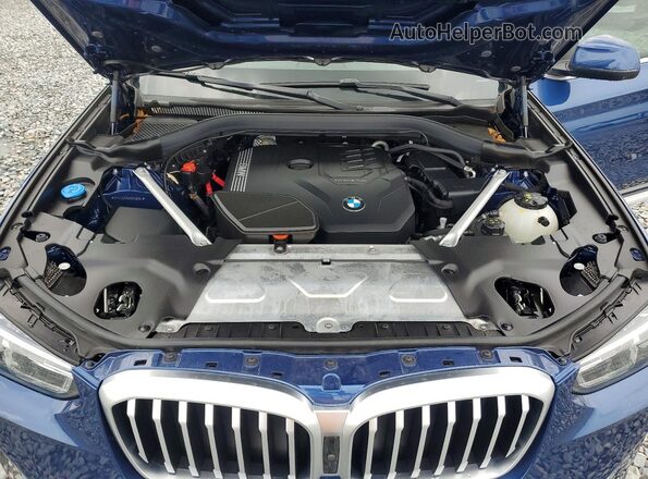 5UX43DP05P9R48064 2023 BMW X3 Blue Widok wnętrza z tyłu