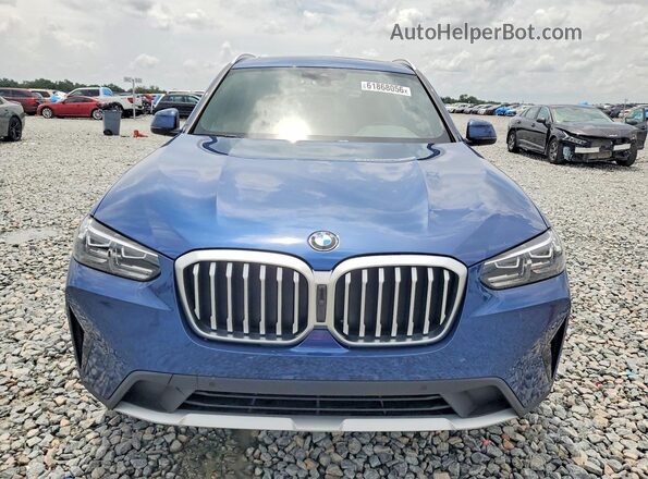 5UX43DP05P9R48064 2023 BMW X3 Blue Widok z przodu