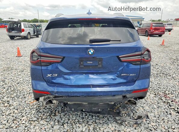 5UX43DP05P9R48064 2023 BMW X3 Blue Widok z tyłu
