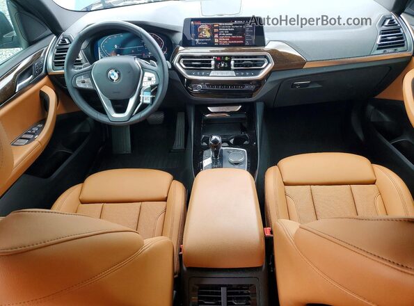 5UX43DP05P9R48064 2023 BMW X3 Blue Widok deski rozdzielczej