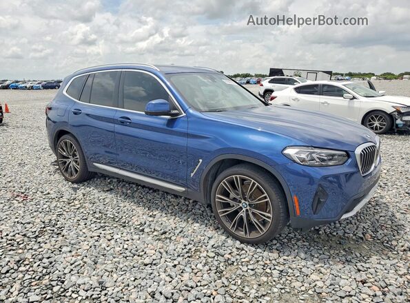 5UX43DP05P9R48064 2023 BMW X3 Blue Przód prawy