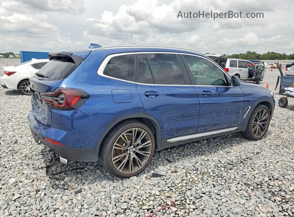 5UX43DP05P9R48064 2023 BMW X3 Blue Tył prawy