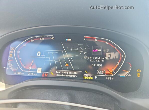5UX43DP05R9W52674 2024 BMW X3 Black Widok zestawu wskaźników