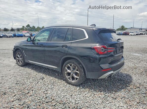 5UX43DP06P9R48624 2023 BMW X3 Черный Задняя левая четверть