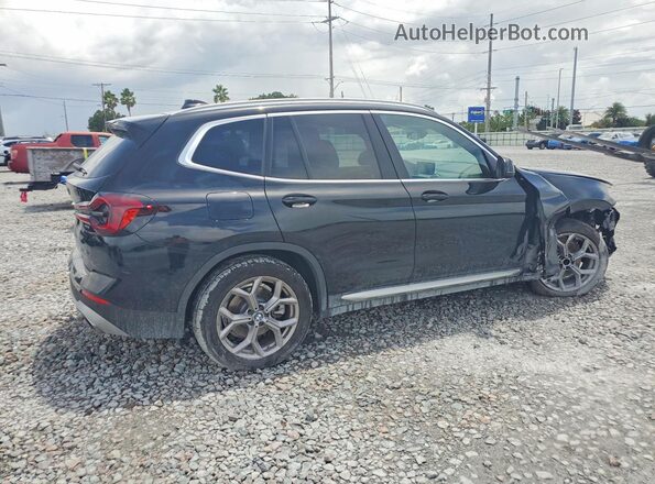 5UX43DP06P9R48624 2023 BMW X3 Черный Задняя правая четверть