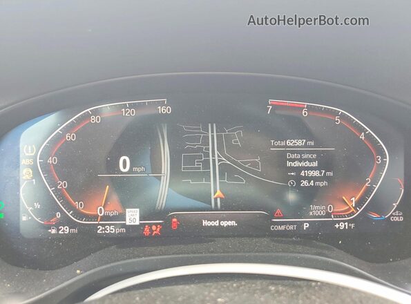 5UX43DP06P9R48624 2023 BMW X3 Черный Вид щитка приборов