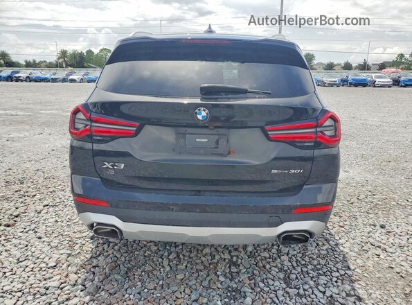 5UX43DP06P9R48624 2023 BMW X3 Черный Вид сзади