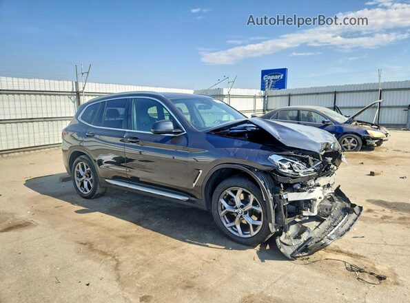 5UX43DP08P9R92575 2023 BMW X3 Угольный Передняя правая четверть