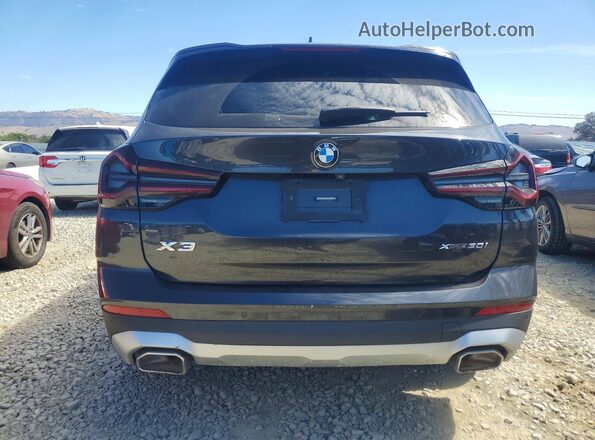 5UX53DP01N9M07644 2022 BMW X3 Charcoal Հետևի տեսք